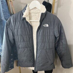 The North Face Girls reversible jacket size Size M or (10/12)